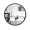 Umbra 24" Black Hub Decorative Round Wall Mirror